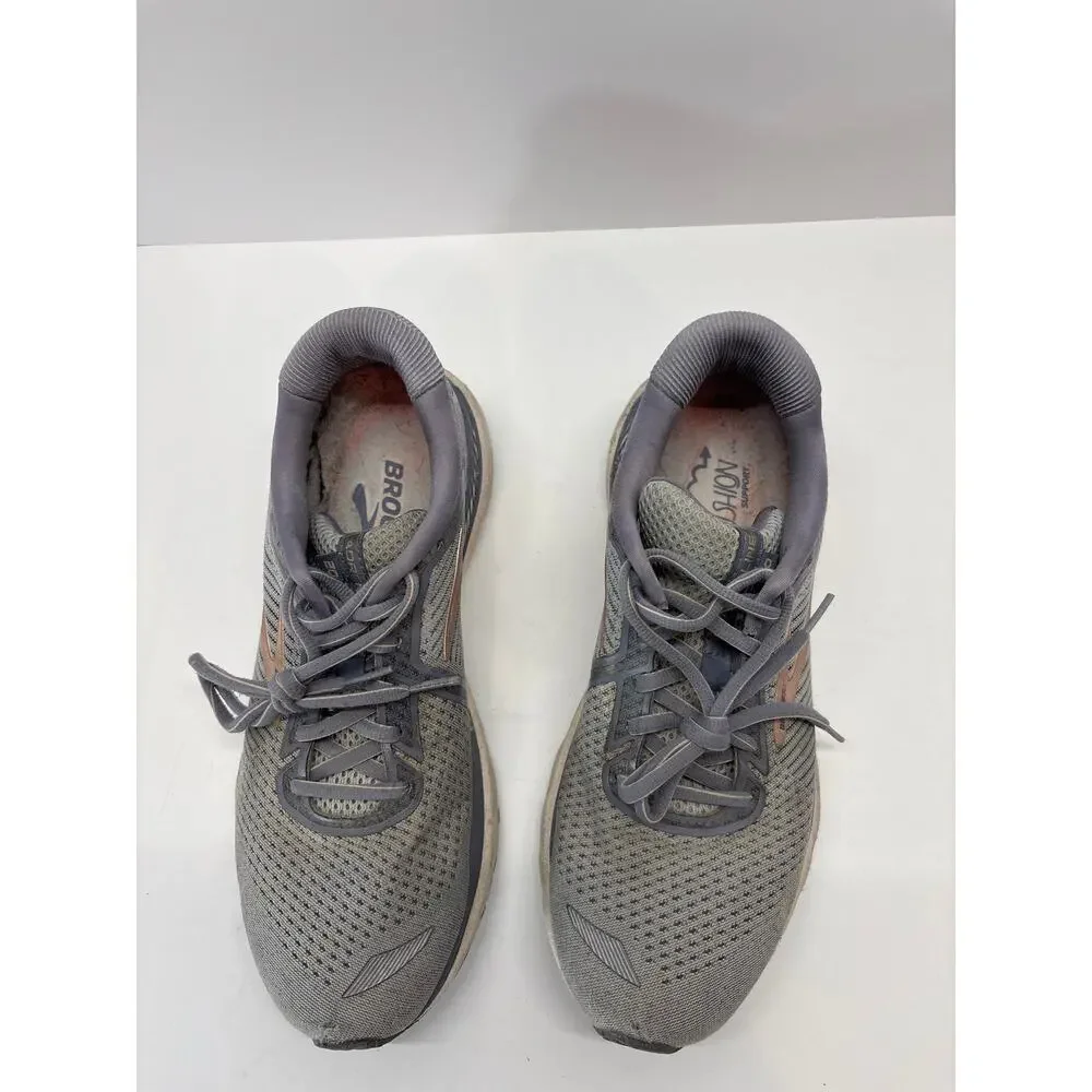 Brooks Adrenaline GTS 20 Women’s Running Shoes 10.5 2A Narrow Gray Peach
